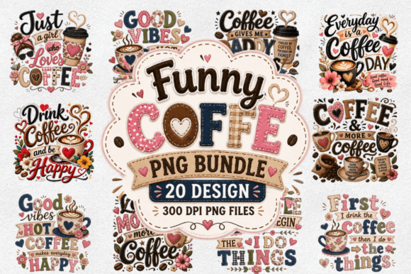 Download Coffee Sublimation PNG Designs Bundle - Sublimation png designs Collection