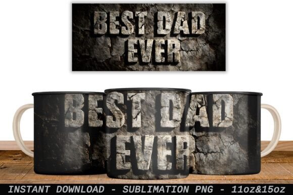 Download Father's Day Mug Wrap Sublimation PNG - Sublimation png Collection