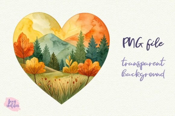 Download Fall Heart Autumn Sublimation PNG - Sublimation png Collection