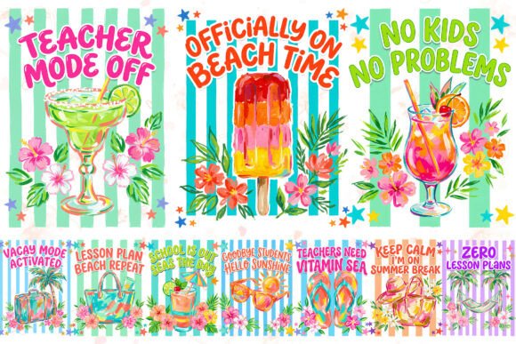 Download Teacher Summer Sublimation PNG Bundle - Sublimation png Collection