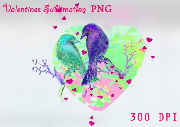 Download 6 Birds New Valentines Sublimation PNG - Sublimation png Collection