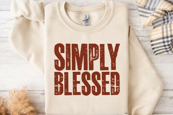 Download Simply Blessed PNG, Fall Sublimation PNG - Sublimation png Collection
