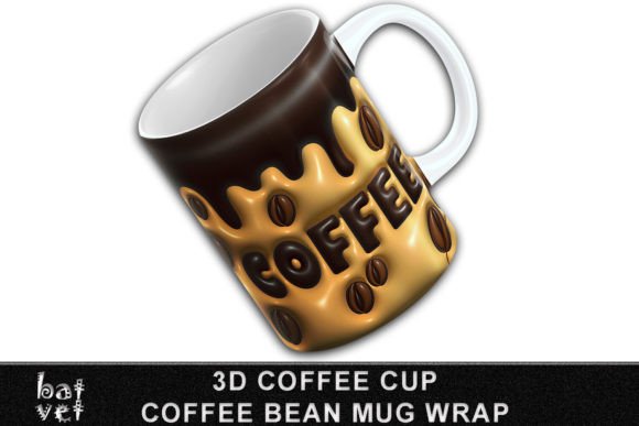 Download Inflated Coffee Mug Wrap Sublimation PNG - Sublimation png Collection