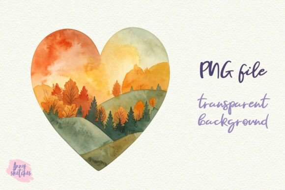 Download Fall Heart Autumn Sublimation PNG - Sublimation png Collection