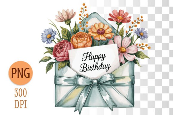 Download Happy Birthday Floral Sublimation PNG - Sublimation png Collection